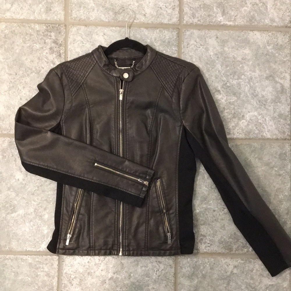 EXPRESS MEDIUM FAUX LEATHER JACKET
